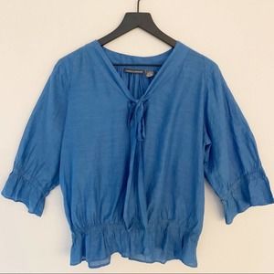 Chelsea & Theodore Silk Peplum blouse size small